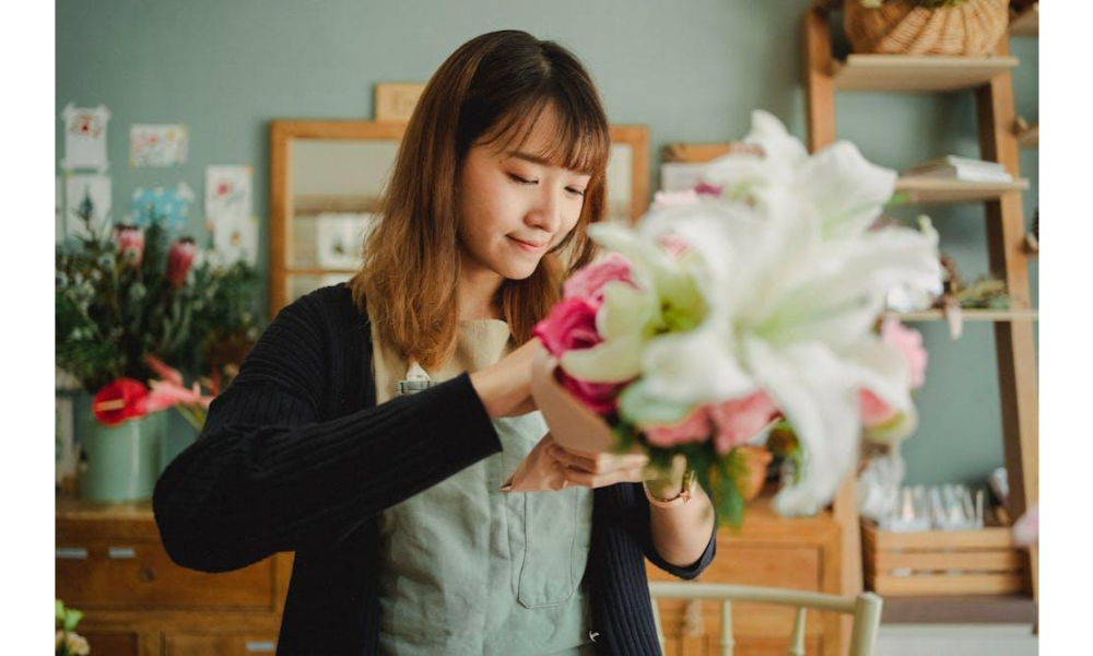 ordering flowers online